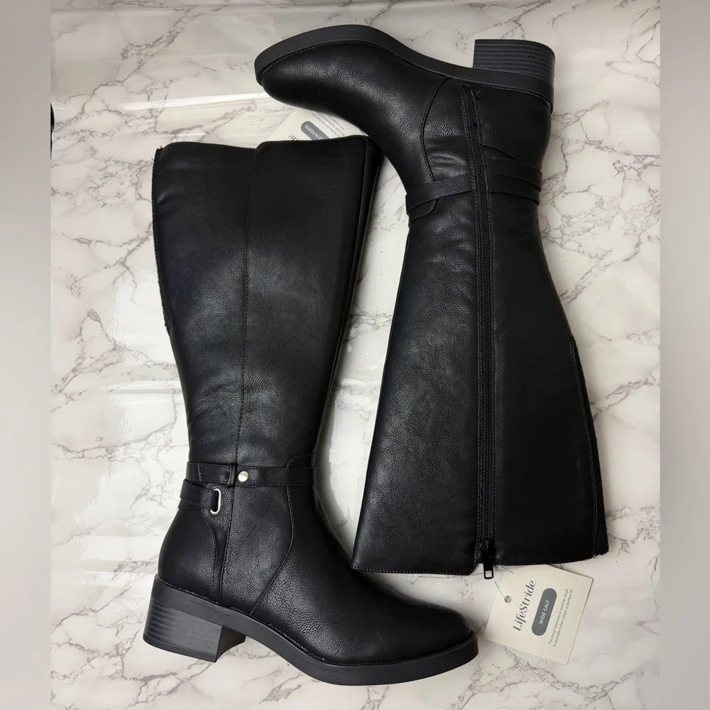 Women's LifeStride Berkley Black Boots US Size 8,5